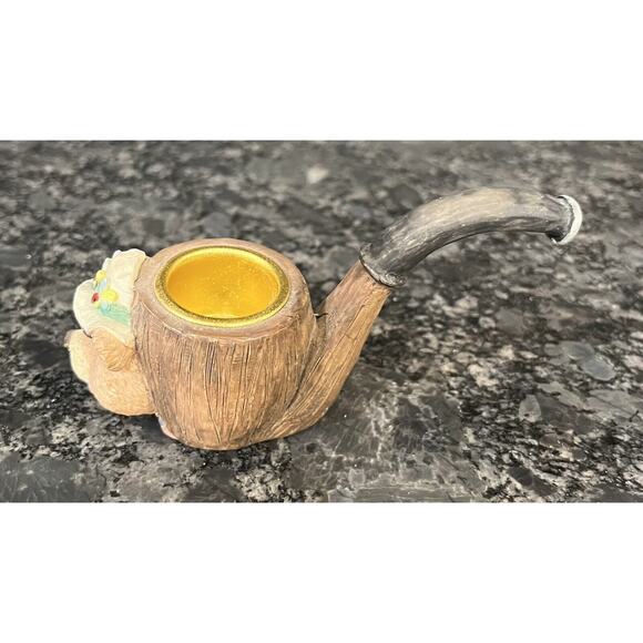 (1) Pair Enesco Moose Creek Crossing Pipe Candlestick Holders 1995 #170712 - Picture 8 of 12